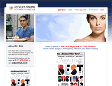 Tablet Screenshot of neckliftonline.com